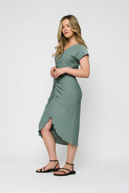 Danielle-Stretch Eyelet Dress